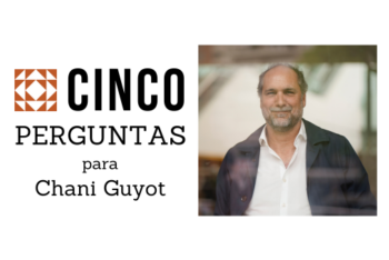 Banner Five Questions in POR with photo of a man wearing a white shirt and a blue jacket.