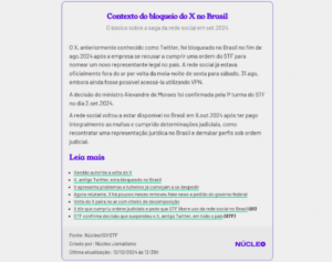 Screenshot of a webpage showing an example of a open source tool. 