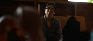 a journalist during an interview