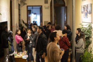 a group of people in an event 