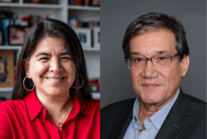 Special citations for the Cabot Prizes went to Paola Ugaz and Jaime Abello. (Photos: Columbia Journalism School)