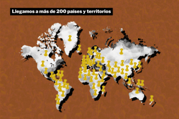 Llegamos a más de 200 países y territorios