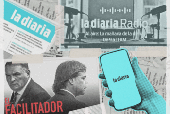 collage of newspapers and phones