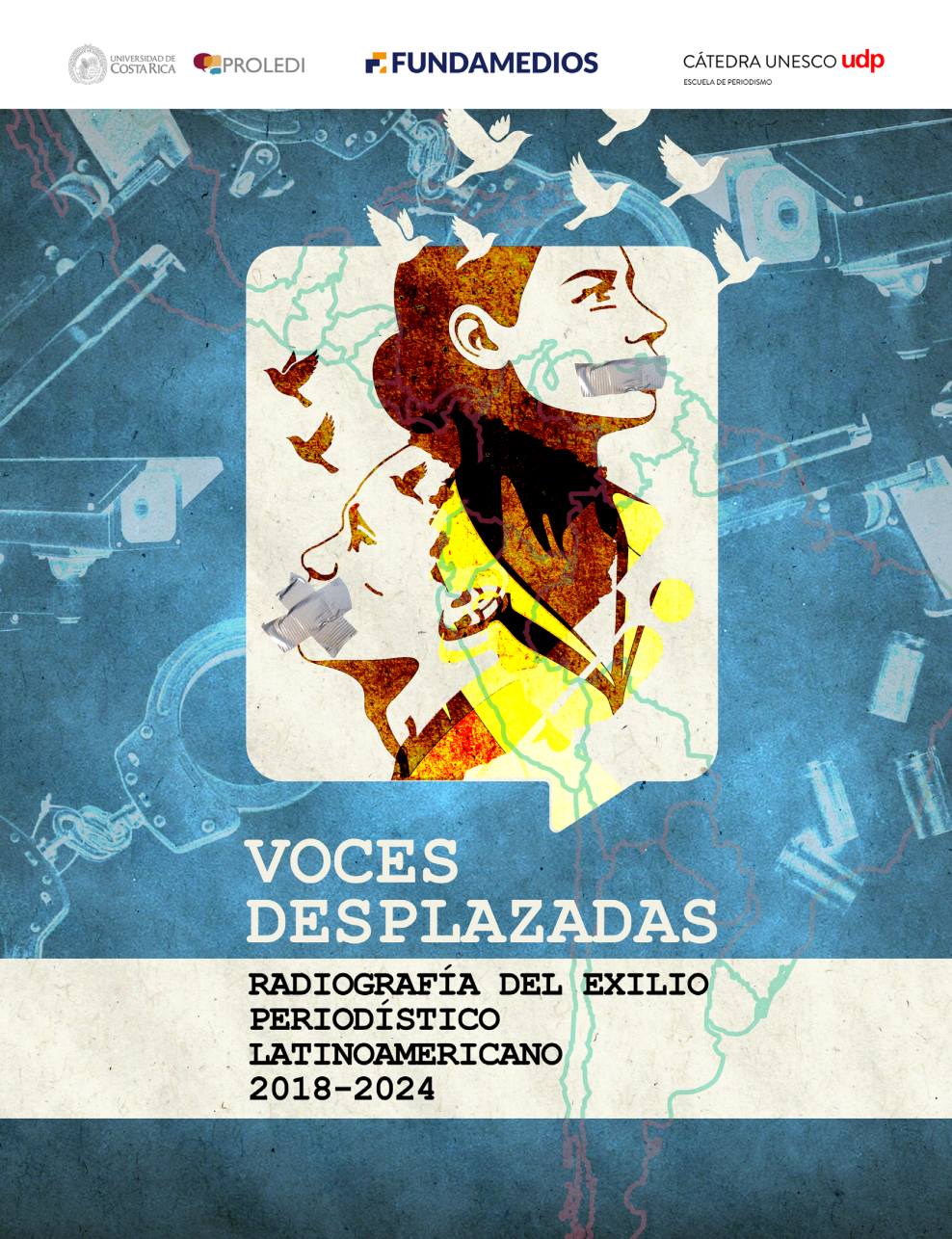 Cover of the report "Voces Desplazadas".