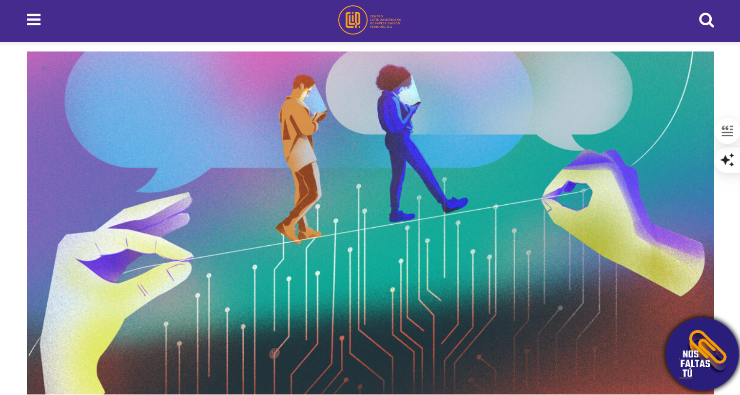 Screenshot of Agência Pública and CLIP's investigative report "The Invisible Hand of Big Tech”.