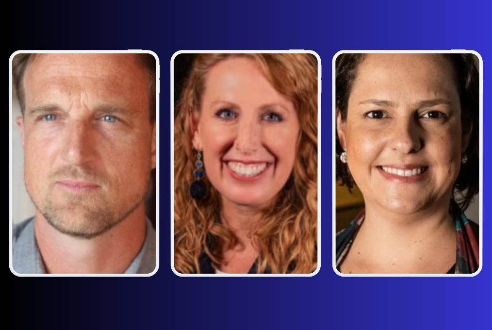 Headshots of researchers Gregory Michener, Summer Harlow and Silvia Dal Ben Furtado.