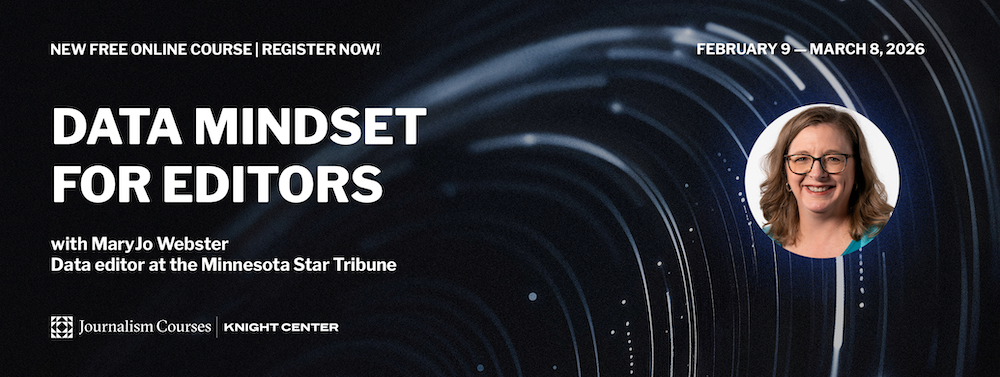 Banner that says: Data Mindset for Editors