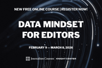 Banner that says: Data Mindset for Editors