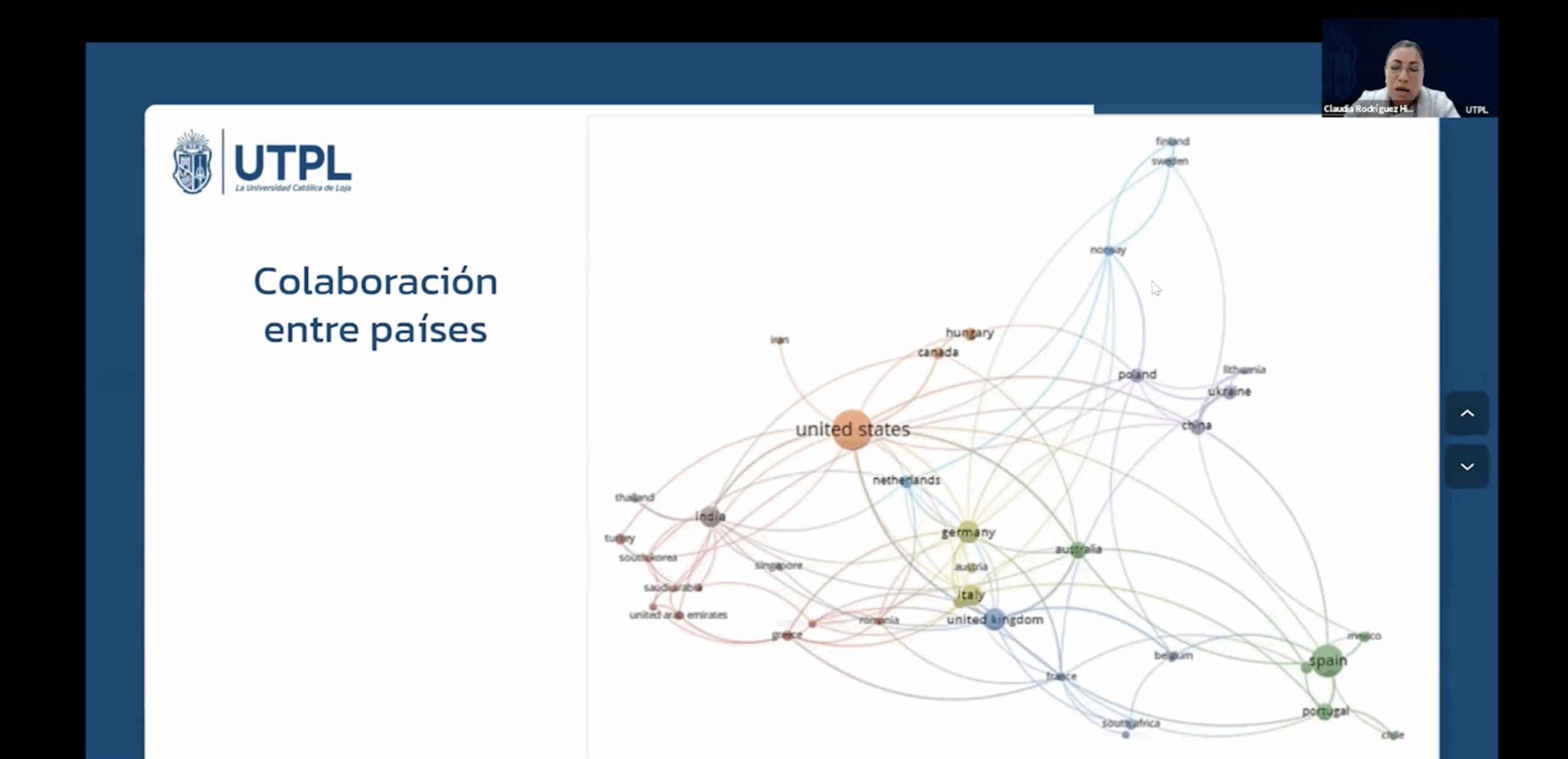 Captura de pantalla de la presentación de la investigación “Cartografía global de la investigación sobre IA y desinformación” durante la Cumbre Global sobre Desinformación 2025.