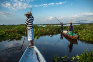 Fisherman in Bocas de Barbacoas, Antioquia, Colombia.