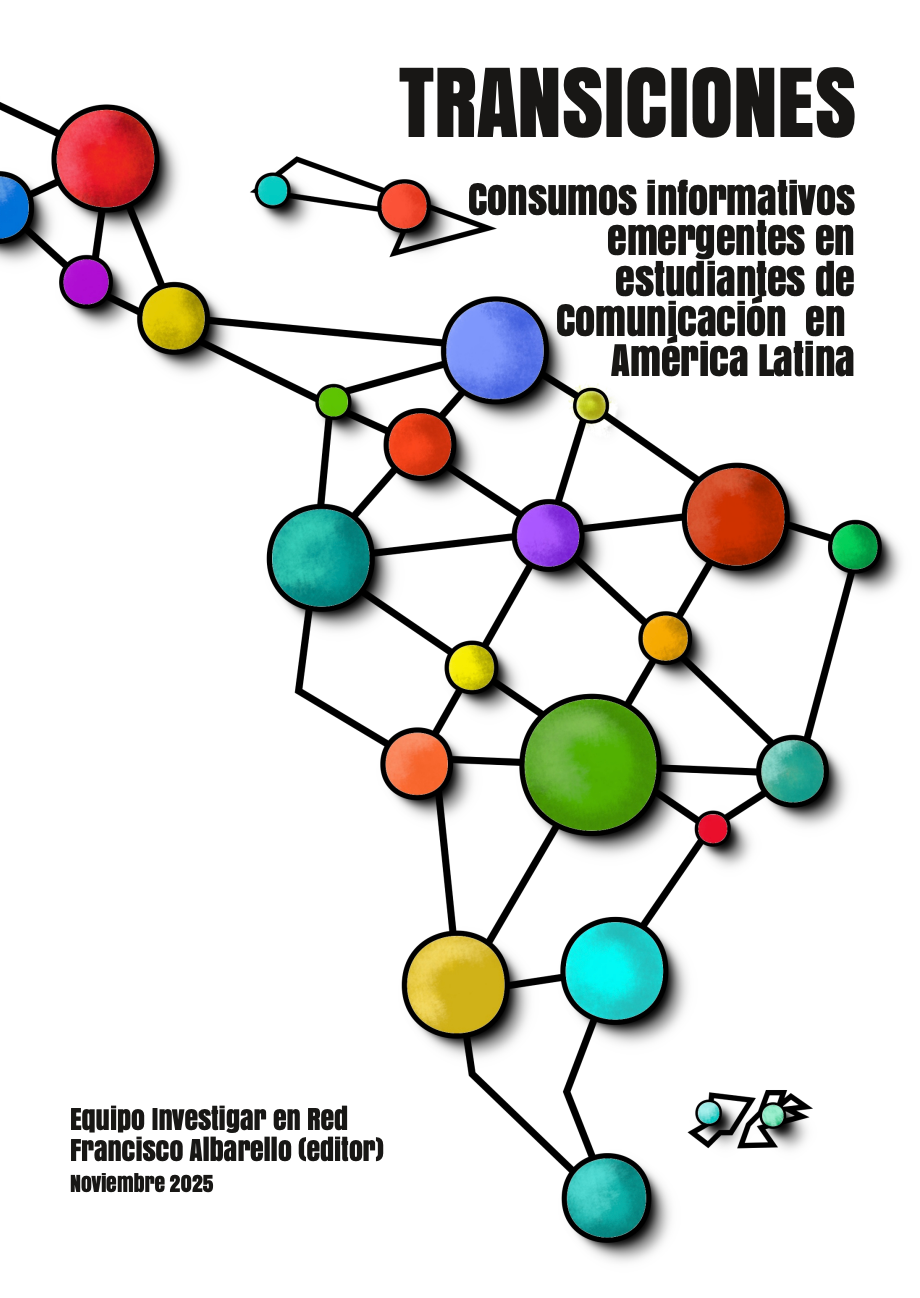 Cover of the research report "Transiciones", by Latin American research network Investigar en Red.