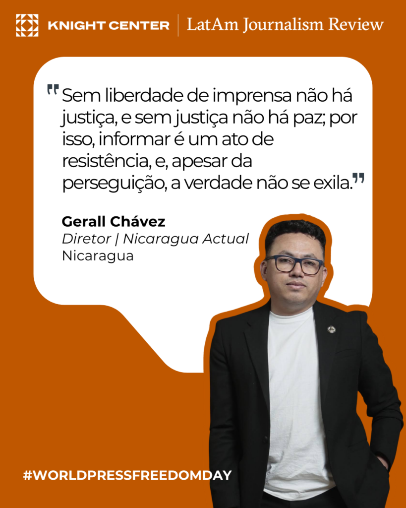 Person in glasses in front of quote