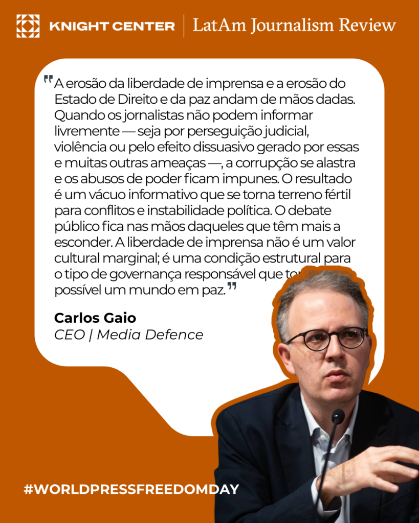 Person in glasses in front of quote